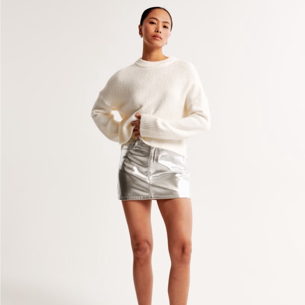 Vegan Leather 5 Pocket Mini Skirt